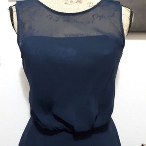 Dessy Collection, Vivian Diamond Blue A Line Dress XS
